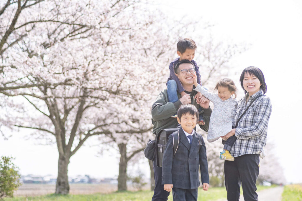 入学式の記念撮影